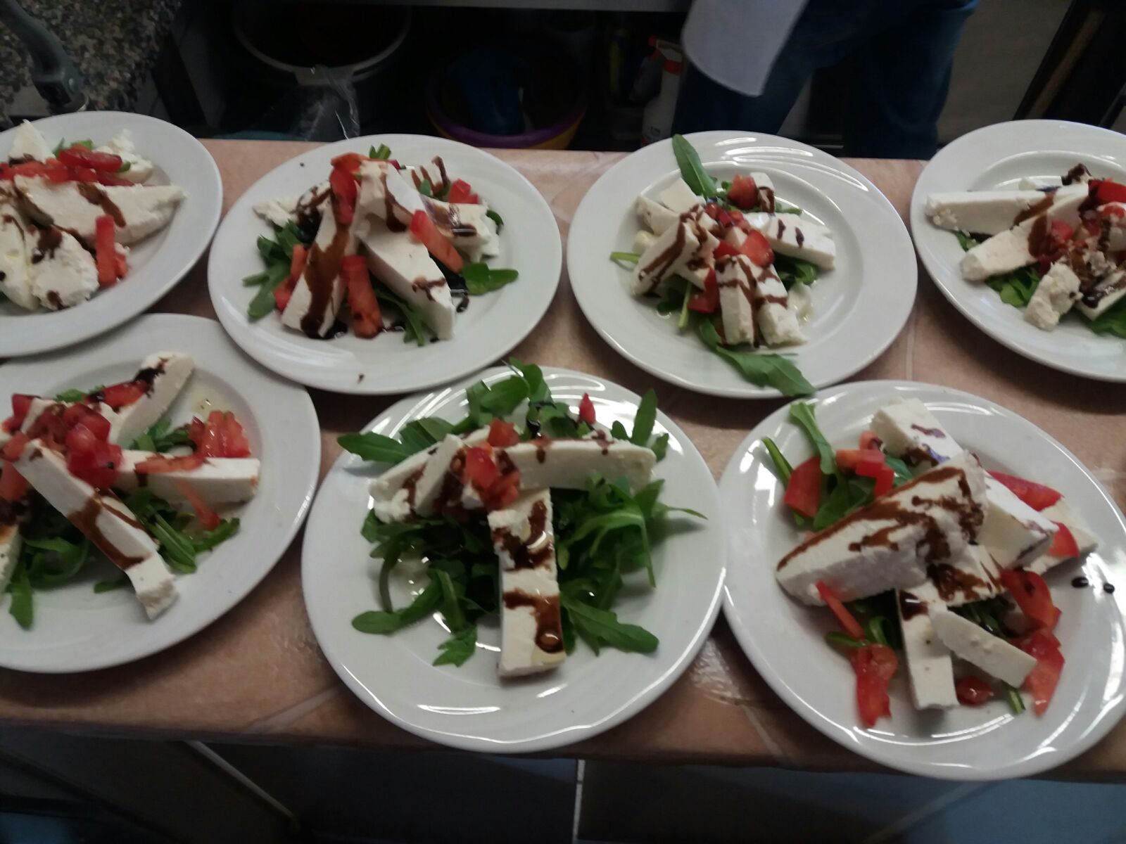 Mise en place im Restaurant