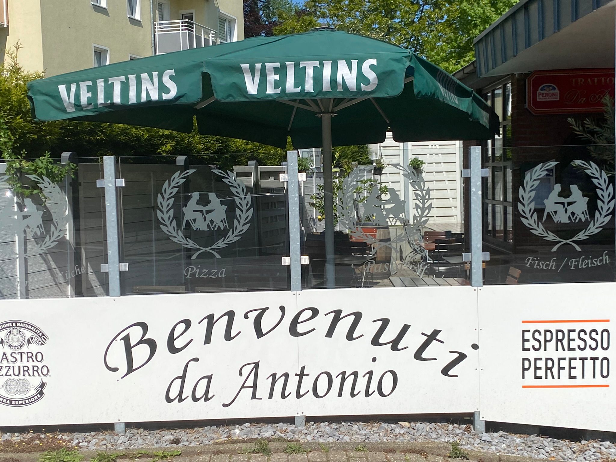 Terrasse der Trattoria da Antonio Mettmann
