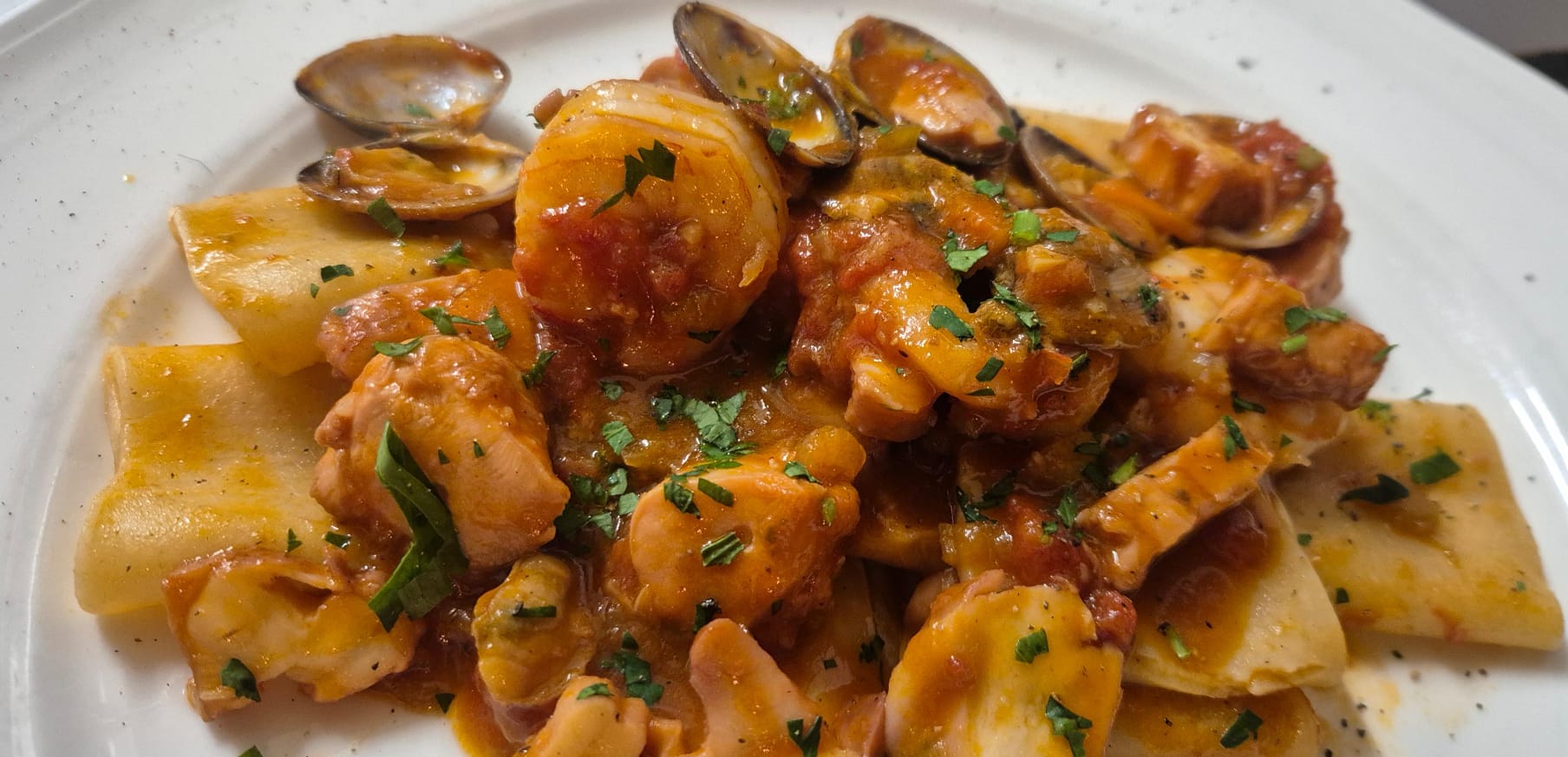 Pasta allo Scoglio mit Meeresfrüchten